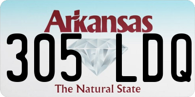 AR license plate 305LDQ