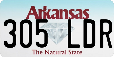 AR license plate 305LDR