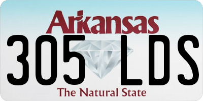 AR license plate 305LDS