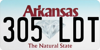 AR license plate 305LDT