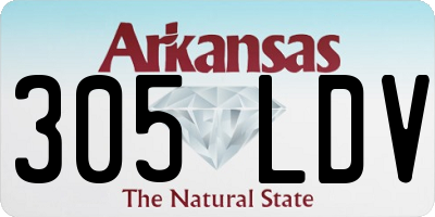 AR license plate 305LDV