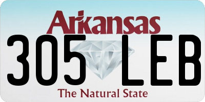 AR license plate 305LEB
