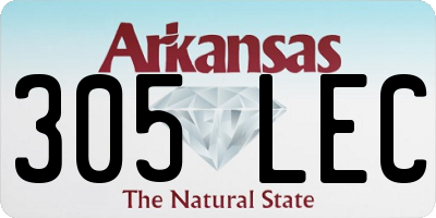AR license plate 305LEC