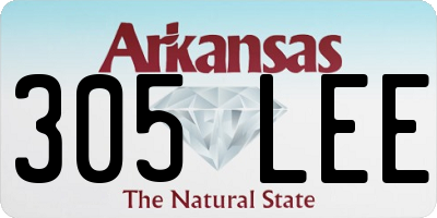 AR license plate 305LEE