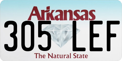AR license plate 305LEF