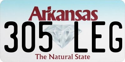 AR license plate 305LEG