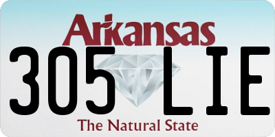 AR license plate 305LIE