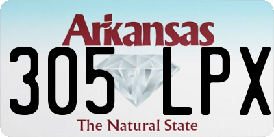 AR license plate 305LPX