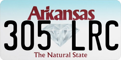 AR license plate 305LRC
