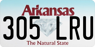 AR license plate 305LRU