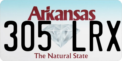 AR license plate 305LRX