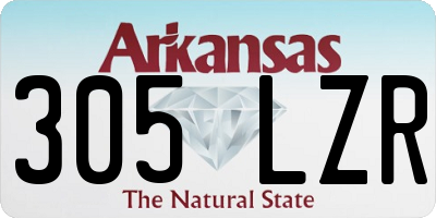 AR license plate 305LZR
