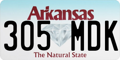 AR license plate 305MDK