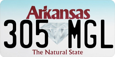 AR license plate 305MGL