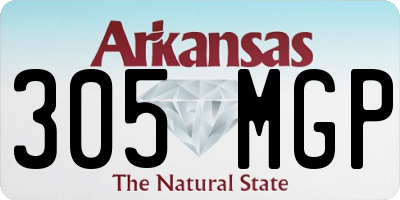 AR license plate 305MGP
