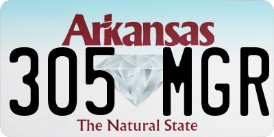 AR license plate 305MGR