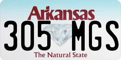 AR license plate 305MGS