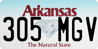 AR license plate 305MGV