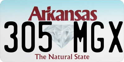 AR license plate 305MGX