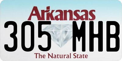 AR license plate 305MHB