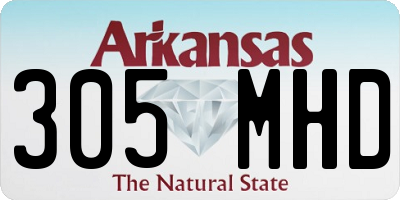 AR license plate 305MHD