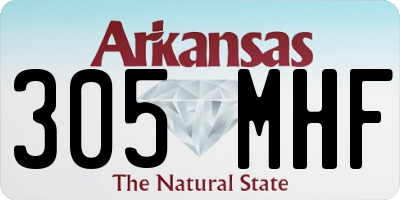 AR license plate 305MHF