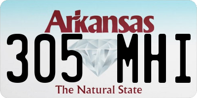 AR license plate 305MHI