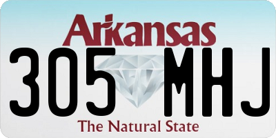 AR license plate 305MHJ