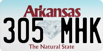 AR license plate 305MHK