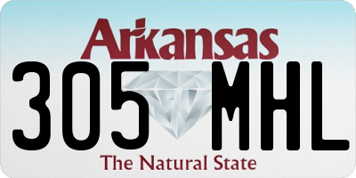 AR license plate 305MHL