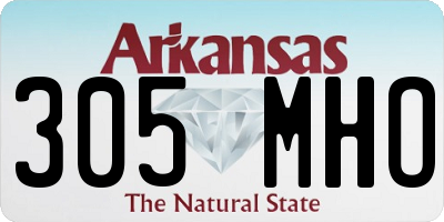 AR license plate 305MHO