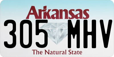 AR license plate 305MHV