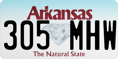 AR license plate 305MHW