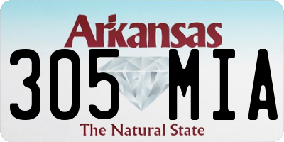 AR license plate 305MIA