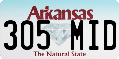 AR license plate 305MID