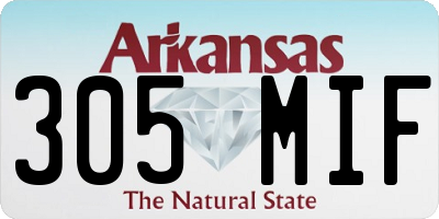 AR license plate 305MIF