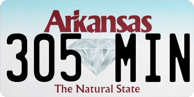 AR license plate 305MIN