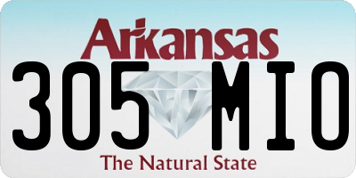 AR license plate 305MIO