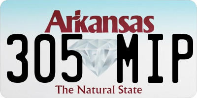 AR license plate 305MIP
