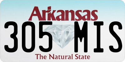 AR license plate 305MIS