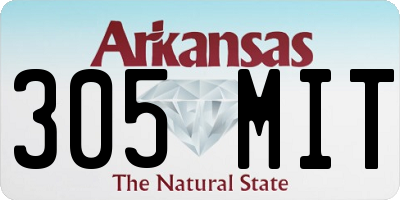 AR license plate 305MIT