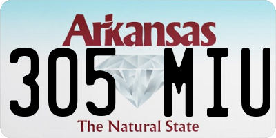 AR license plate 305MIU