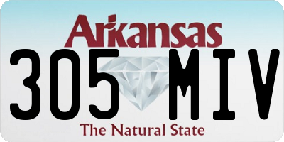 AR license plate 305MIV