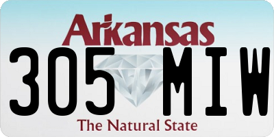 AR license plate 305MIW