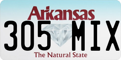 AR license plate 305MIX