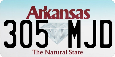AR license plate 305MJD