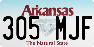 AR license plate 305MJF
