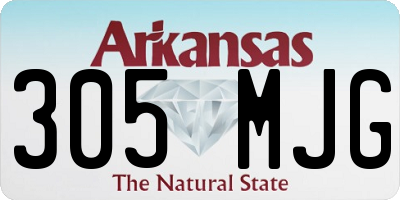 AR license plate 305MJG