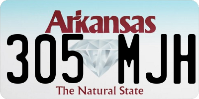 AR license plate 305MJH