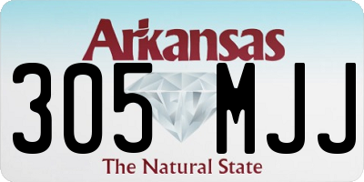 AR license plate 305MJJ